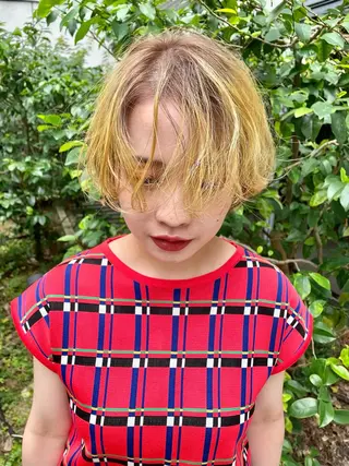 ミディアム カラー パーマ ヘアアレンジ メンズ キッズ ネイル マツエク・マツパ アイブロウ tatsumi/ボブ ウルフ/レイヤーのヘアスタイル