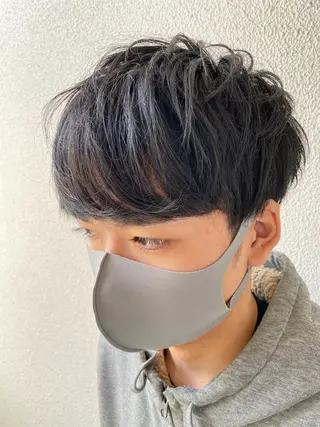 ミディアム メンズ 柳澤 和也のヘアスタイル