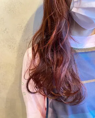 セミロング カラー ツキノキ ミナのヘアスタイル