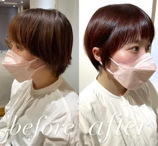 ショート カラー 過去一の柔髪ヘア 🌿einshairのヘアスタイル