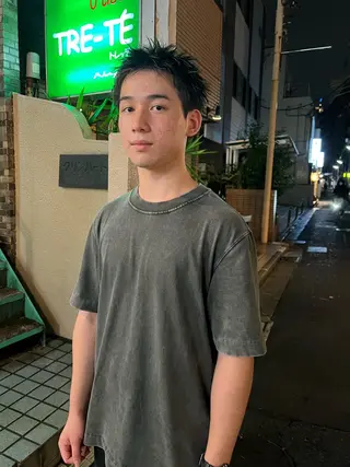 ショート メンズ ナガミ ショウのヘアスタイル