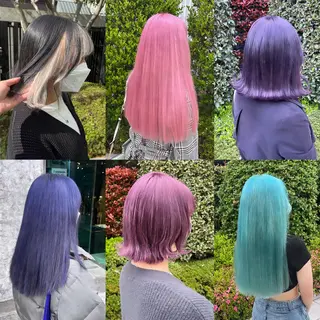 ロング カラー ヘアアレンジ 🩶【推しハイトーン 】yuzu🩶のヘアスタイル