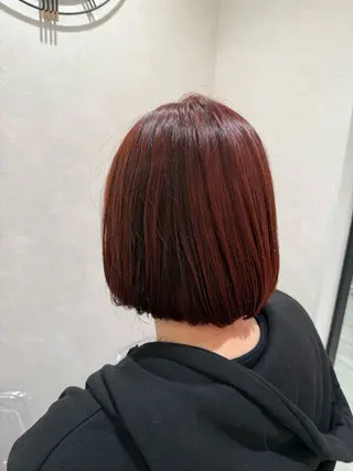 ミディアム カラー 髪質改善縮毛矯正 💎TOMOのヘアスタイル