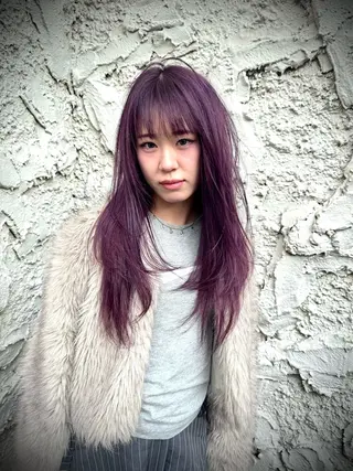 ロング カラー デザインカラー⭐︎★ 🐆hyo🐆のヘアスタイル