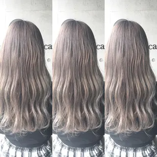 ロング カラー ヘアアレンジ 🫧柔色/トレンド カラー/川辺晴加のヘアスタイル