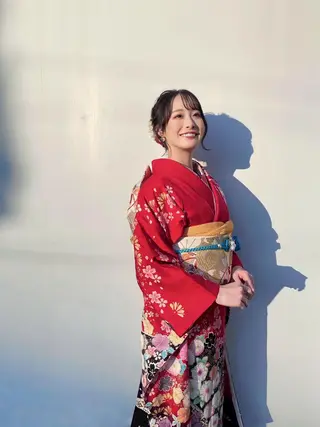 セミロング ヘアアレンジ にいた かづしげのヘアスタイル