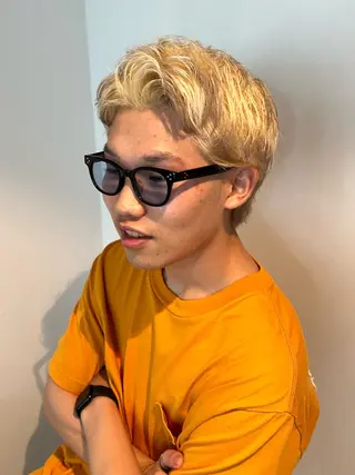 ショート カラー パーマ メンズ 🎀オイダイラ モモカ🎀のヘアスタイル