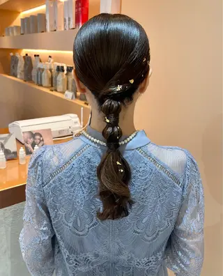 セミロング カラー ヘアアレンジ ✨カチモリ✨レイヤー 韓国ヘア🇰🇷ゆいのヘアスタイル