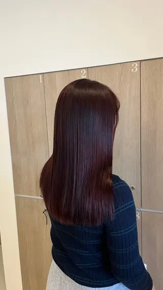 カラー ルプラボウ ふくい きなりのヘアスタイル