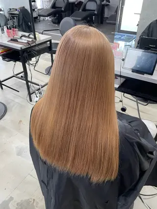 ロング カラー LUXBE LUCE ひなののヘアスタイル