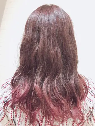 セミロング カラー LiTA RIKUのヘアスタイル