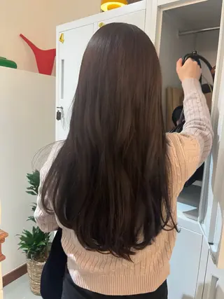 ロング 透明感カラー♡ 岡部瑠里のヘアスタイル