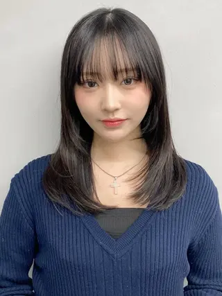 セミロング レイヤー×髪質改善✨ 渋谷/佐藤侑哉のヘアスタイル