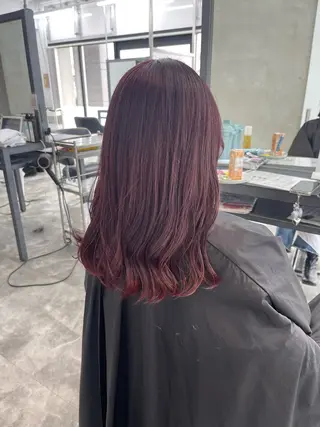 カラー 縮毛矯正🐼暖色 根本侑季のヘアスタイル