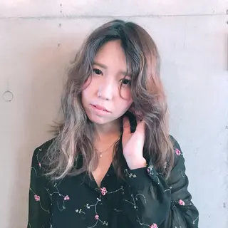 セミロング カラー パーマ ヘアアレンジ タナハラ クミコのその他イメージ