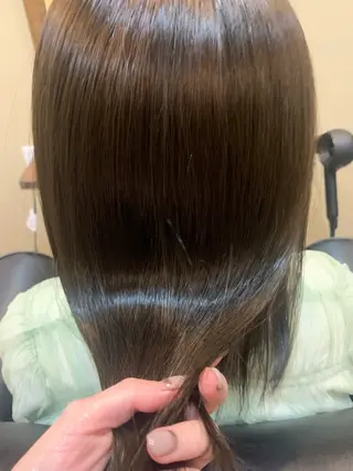 セミロング カラー kajiura /THREE藤沢店のヘアスタイル