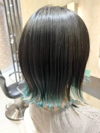 ミディアム カラー 髪質改善×ハイトーン ✨倉持のヘアスタイル