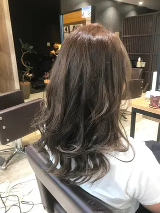 セミロング カラー パーマ ヘアアレンジ メンズ キッズ ネイル マツエク・マツパ EnBlesS西宮 マンツーマン神道有基のヘアスタイル