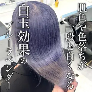 セミロング カラー ヘアアレンジ 💖韓国ヘアの匠 💖TAKUMI💖のヘアスタイル
