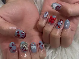 ネイル Azusa🩵 ネイル💅🏻南森町のネイルデザイン