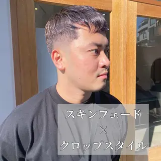ショート メンズ ブリーチ縮毛矯正/ デサキ ショウヘイのヘアスタイル