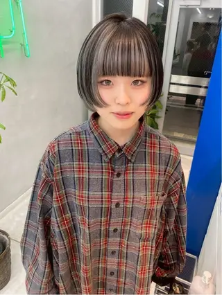 ショート カラー ユリナ /Chlori淡路店のヘアスタイル