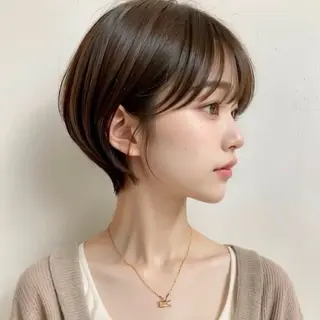 ショート みゆう🎀ショート ボブ×透明感カラーのヘアスタイル