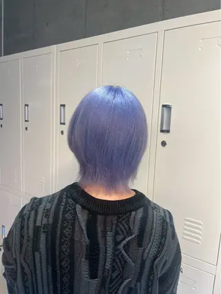 ショート カラー 🌈推し活ハイトーン 💫荒川結星のヘアスタイル