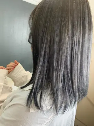 セミロング カラー ヘアアレンジ Sia中野新橋 『JUNYA』のヘアスタイル