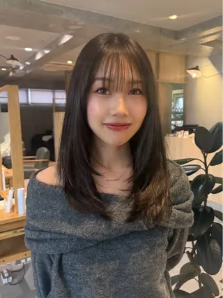 ロング ダン/メンズ/ 顔周り×透明感カラーのヘアスタイル