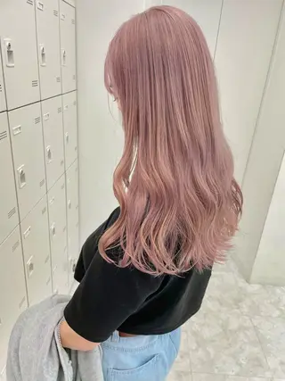 ロング カラー ウルフカットマスター みつきのヘアスタイル