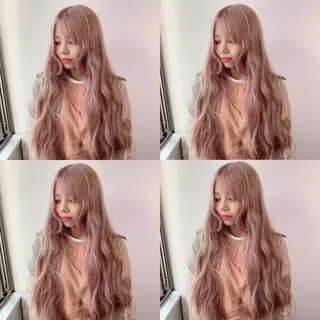 ロング カラー 似合わせ/ブリーチ カラー.岡田友仁のヘアスタイル