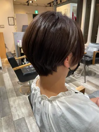 ショート カラー 艶カラー/インナー /グラデ/大西小百合のヘアスタイル