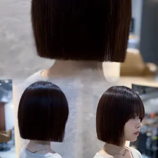 ミディアム カラー パーマ RYU/レイヤー /透明感艶カラーのヘアスタイル