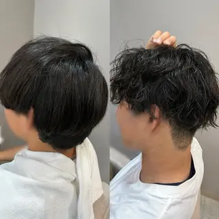 パーマ メンズ 池田 優那のヘアスタイル