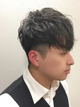 ミディアム 予約1000件超 ✨メンズパーマのヘアスタイル
