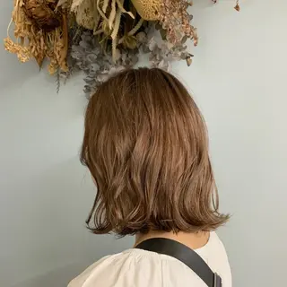 ミディアム カラー leben serikaのヘアスタイル