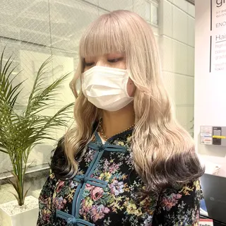 カラー 渋谷🎨ブリーチ特化 ×エクステ🎨レンのヘアスタイル