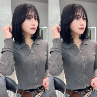 ミディアム カラー ✨髪質改善特化✨副 店長椎葉信乃介のヘアスタイル