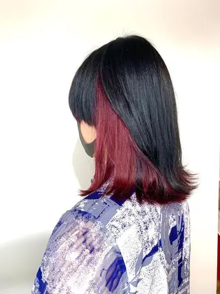 ミディアム カラー 河野 行史のヘアスタイル