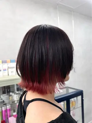ショート カラー 【梅田】ハッシュ /デザインカラーのヘアスタイル