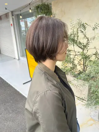 ショート カラー 和泉市フルール 古賀　薫のヘアスタイル