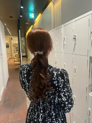 ロング ヘアアレンジ マンツーマン 縮毛矯正/マユコのヘアスタイル