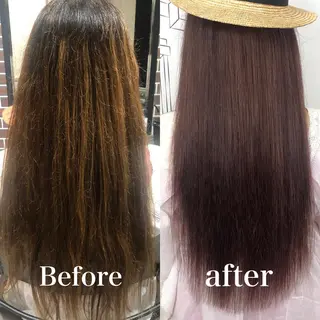 セミロング TOMOKA 艶髪/透明感カラーのヘアスタイル