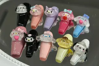 ネイル フィルイン・深爪矯正 長さ出し🎀のネイルデザイン