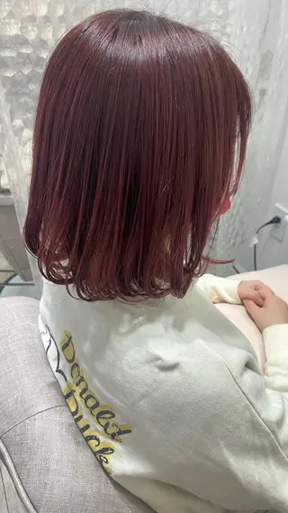 ミディアム カラー 髪質改善サロン🫧 戎谷栞菜のヘアスタイル