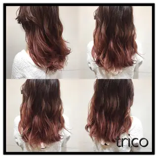 ロング カラー 似合わせ/ブリーチ カラー.岡田友仁のヘアスタイル