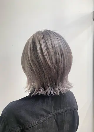ミディアム カラー たなか もえなのヘアスタイル