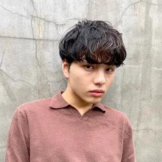 ショート パーマ メンズ 大人メンズヘア メンズパーマSHUNのヘアスタイル