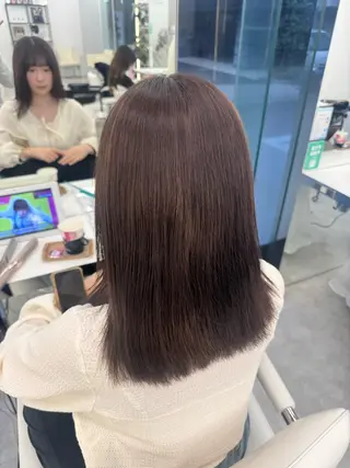 カラー 韓国 /透明感/サキナのヘアスタイル